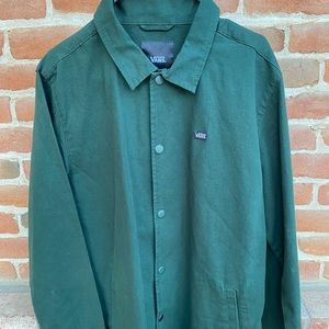 Dark green vans light weight jacket